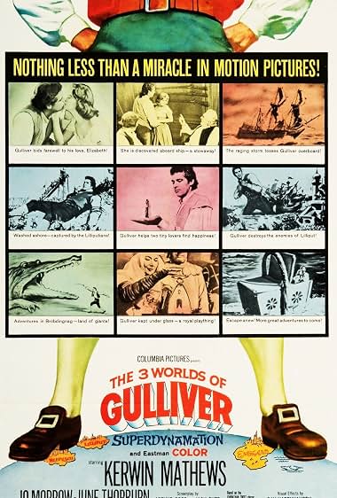 Poster van The 3 Worlds of Gulliver